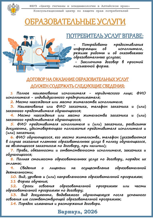 Образовательные услуги